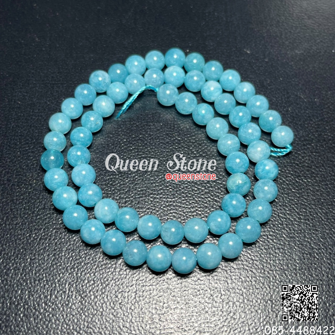 อความารีน สีเข้ม 6 มิล *หิน*