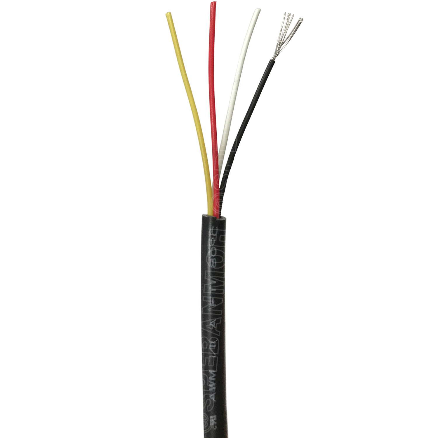 [ 100เมตร ] TW-2464-24AWG-4C สายมัลติคอร์ 4 คอร์ ขนาด 24AWG 4C x 24AWG UL2464 300V 80°C AWG24 เบอร์ 24 สาย 4 ไส้ สายฝอย 4 แกน สีเงิน Multicore Cable 4C Computer Cable TCU Tinned Stranded Copper AWM 2464 24AWG VW-1 80°C 300V E150612 Thai Wonderful FT1