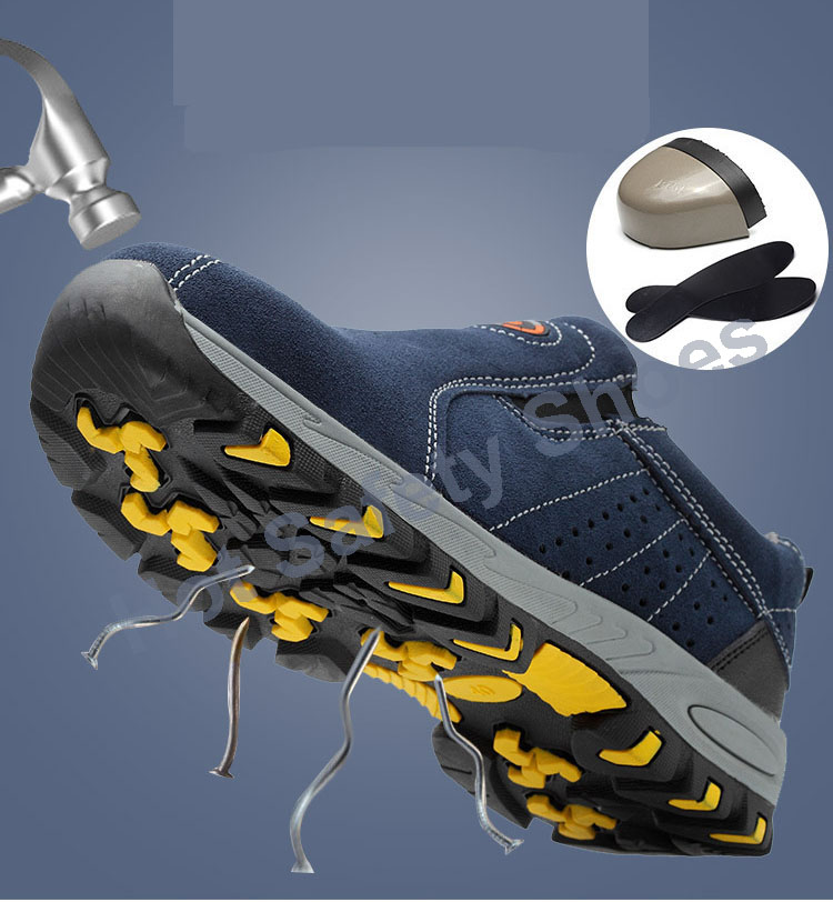 HOT STAR NO.12 รองเท้าเซฟตี้ รองเท้าหัวเหล็ก รองเท้าเซฟตี้หนังแท้ รองเท้านิรภัย ดีไซส์สวย ทันสมัย ระบายอากาศดี พื้นยาง กันลื่น เหมาะชายและหญิง