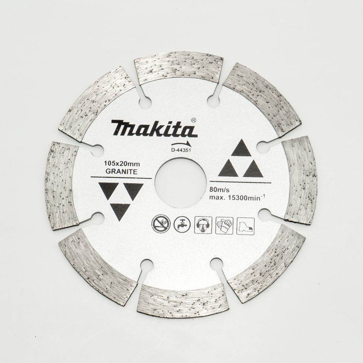 MAKITA D-44351 ใบเพชร 4นิ้ว (105x20x16mm.) แบบร่อง ตัดแกรนิต, ตัดคอนกรีต