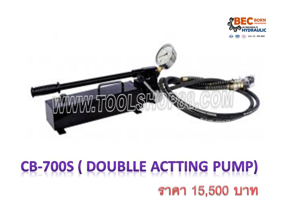 แม่แรงกระบอกไฮดรอลิคแกนกลวง แบบดึง-ดันกลับ น้ำมันสองทาง ขนาด 30-150 ตัน