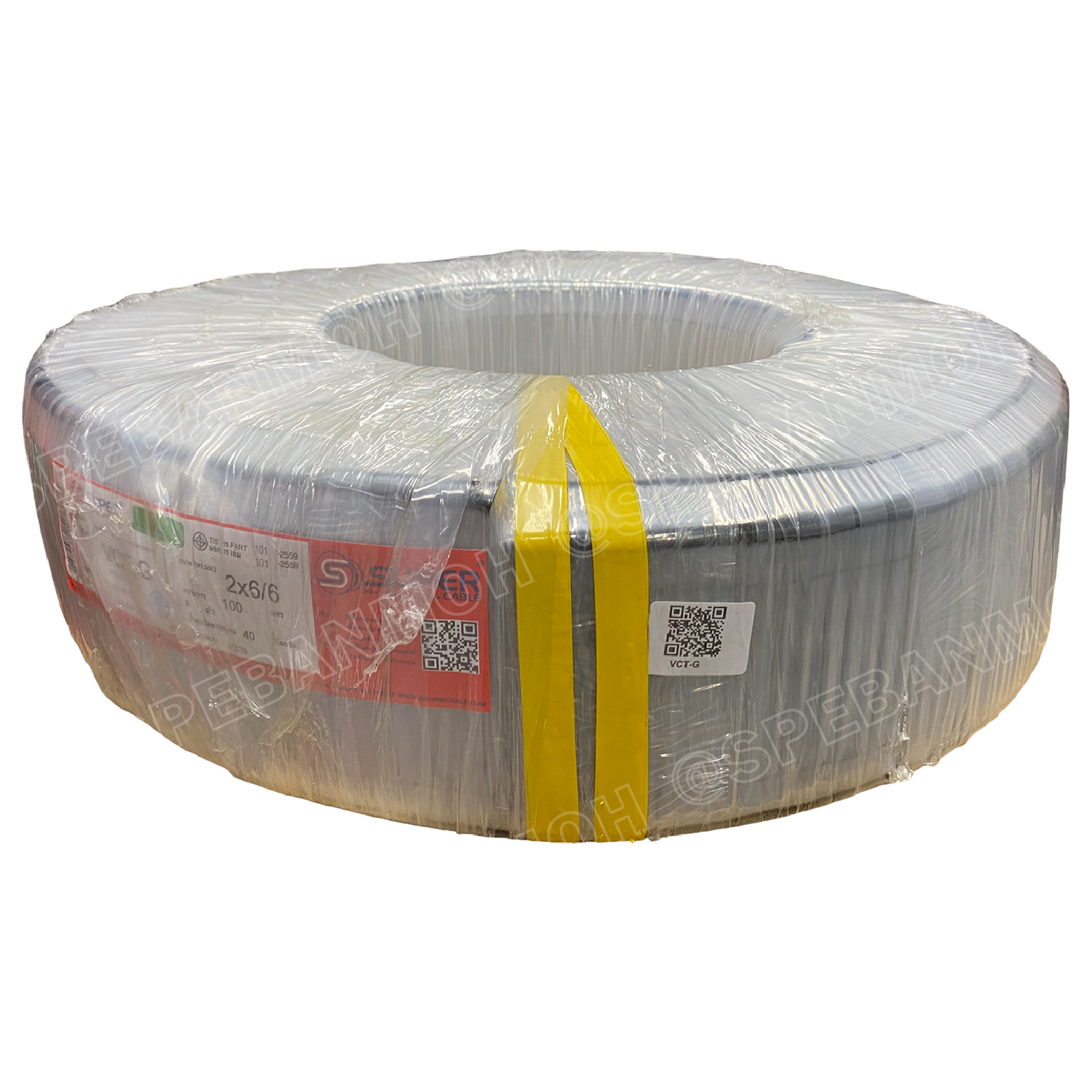 [ 1 เมตร ] VCT-G 2X6.0/6.0 สายคอนโทรลและสายอ่อน 3Gx6.0 mm2 Flexible annealed copper 2 คอร์ + กราวด์ x 6.0 sq.mm VCT 2C+GRD VCT 3คอร์ VCT 3C X 6.0 สายVCT สายไฟเมน สายไฟบ้าน สายปลั๊ก VCT AC Power Cable สายพาวเวอร์ สายดำ VCT Cable สายไฟ วีซีที กราวด์ สายอ่อน