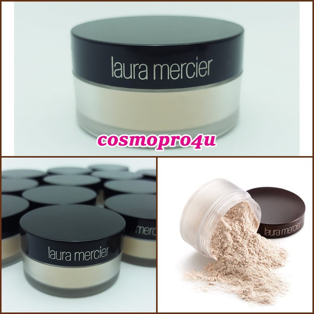 แป้งฝุ่น Laura (ตลับพกพา 3.5g) Laura Translucent Loose Setting Powder ฉลากสีทอง แป้งฝุ่น ลอร่า สำหรับทุกสีผิว คุมมัน หน้าสว่างสดใส ไม่วอก ไม่หนักหน้า