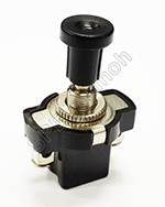 [ 2ชิ้น ] ASW-05-BLK สวิทช์ดึง (Push Pull Switch) สีดำ