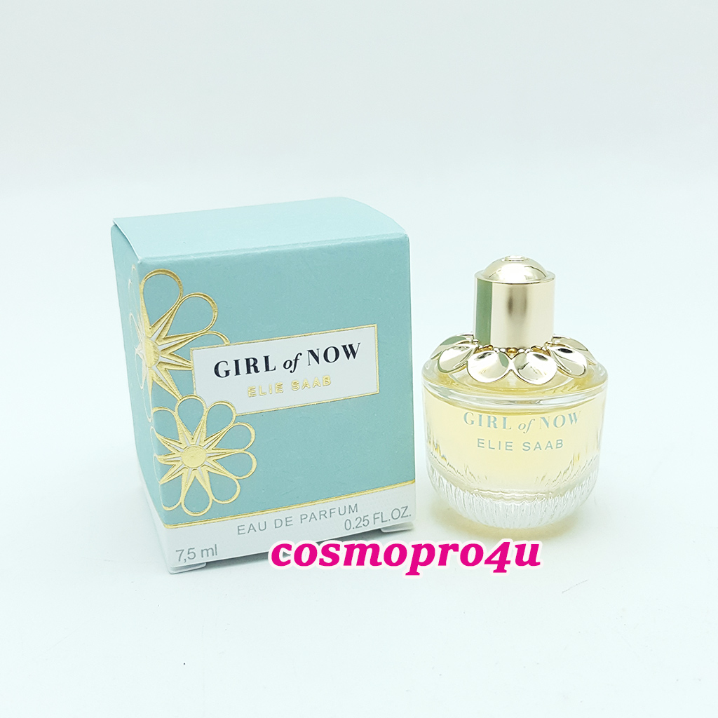 น้ำหอม ELIE SAAB Girl of Now EDP 7.5ml กล่องสีฟ้า เอลิซ้าบ เกิร์ล ออฟ นาว กลิ่นหอมแนว Oriental-Floral