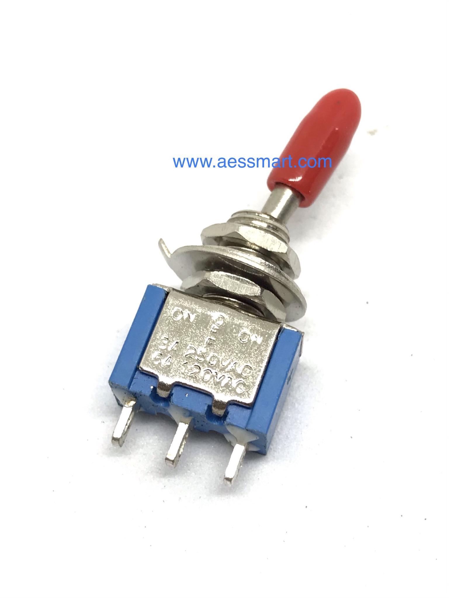 สวิตซ์โยก ON-OFF-ON, 3ขา, 3A/250V