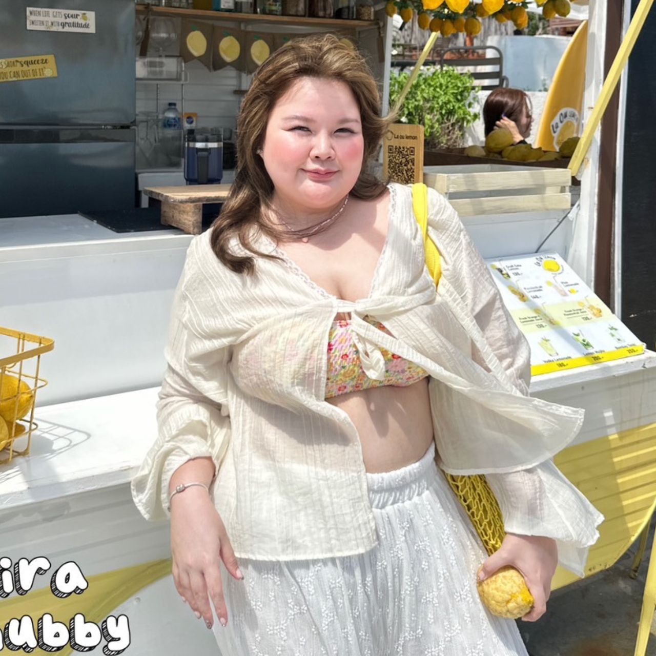 J107 ต้อนรับลมร้อน ไปทะเล สายคาเฟ่ ไม่ควรพลาด เสื้อคลุม สาวอวบ ฟ้า ครีม ชมพู อกได้ถึง50นิ้ว หน้าผ้า50 นิ้ว