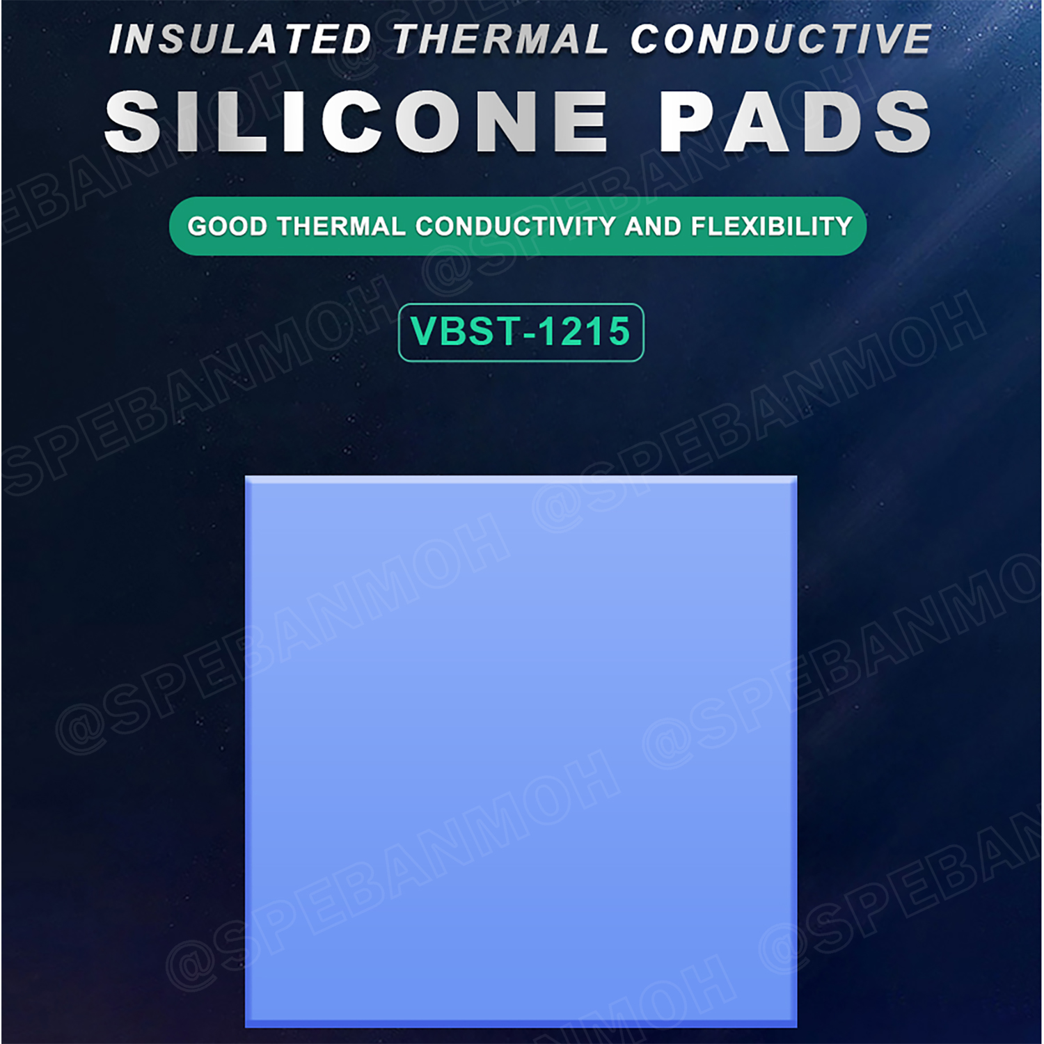 [ 1 กระปุก ] VBST-1215 แผ่นซิลิโคนระบายความร้อน Blue Soft Insulation High Thermal Conductivity Silicone Rubber For CPU GPU แผ่นระบายความร้อน แผ่นซิลิโคน Electronic Heat Dissipation Thermal Conductivity Silicone Gasket Heatsink Cooling Thermal Pad