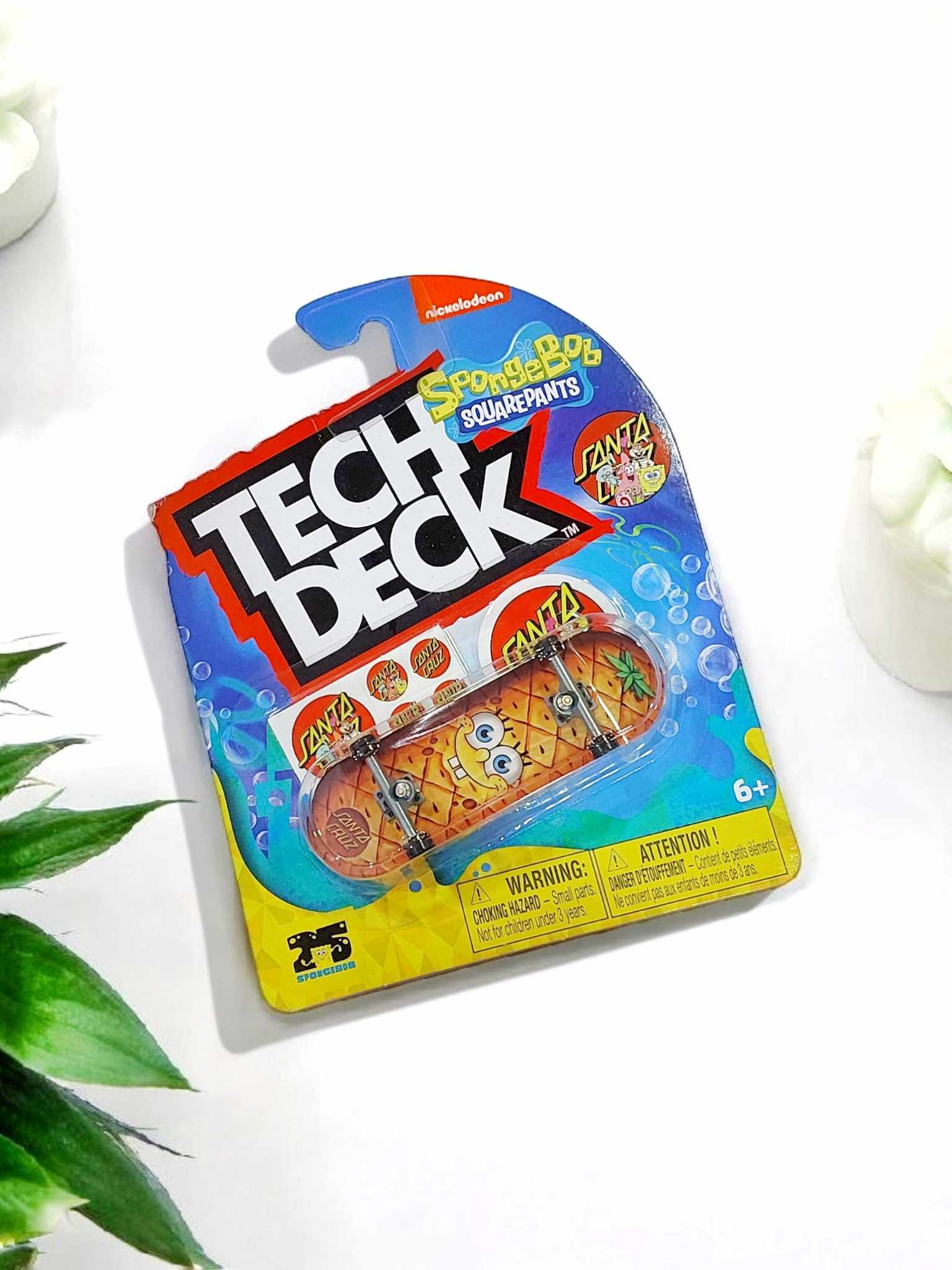 TECH Deck Fingerboard Santa Cruz x SpongeBob SquarePants D