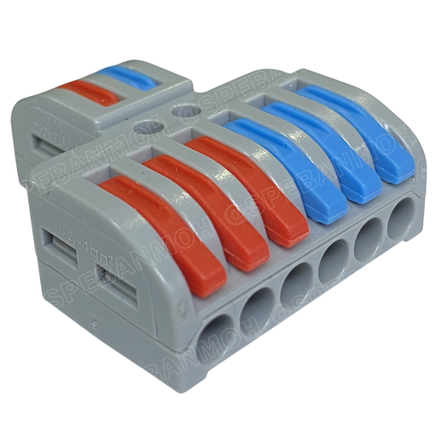 [ 1 ชิ้น ] LT-623 ตัวแยกสาย 3 ช่อง 2ชุด เข้า 3 ออก 6 32A 450V เทอร์มินอลต่อสายไฟ Terminal LT Series ตัวแยกสายแบบถอดได้ Wire connector terminal ขั้วต่อสายไฟ เทอร์มินอลเชื่อมต่อสายไฟ LT ตัวแยกสายแบบหนีบ Cable splitter เต๋าต่อสายไฟ