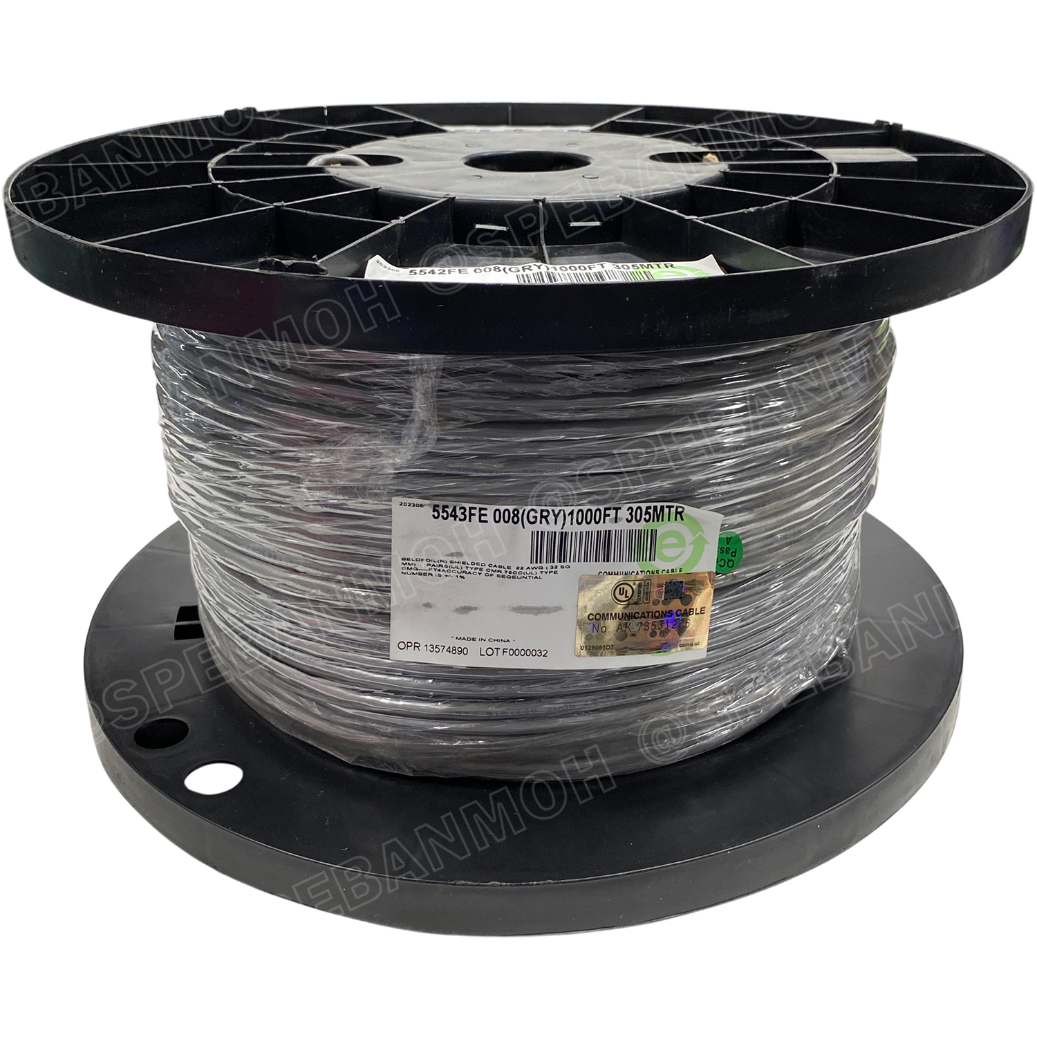 [ 305 เมตร ] Belden 5543FE สายสัญญาณคู่ ตีเกลียว 4P 8Cx22AWG 0.34 mm² Twisted Pair Cable Belden Tinned Copper Wire Beldfoil Shield ทองแดงเเท้เคลือบด้วยดีบุก คุณภาพสูง ป้องกันการกันกร่อน ไม่เป็นขี้เกลือ สำหรับระบบ BAS Automation Control Systems ชีลฟอยด์