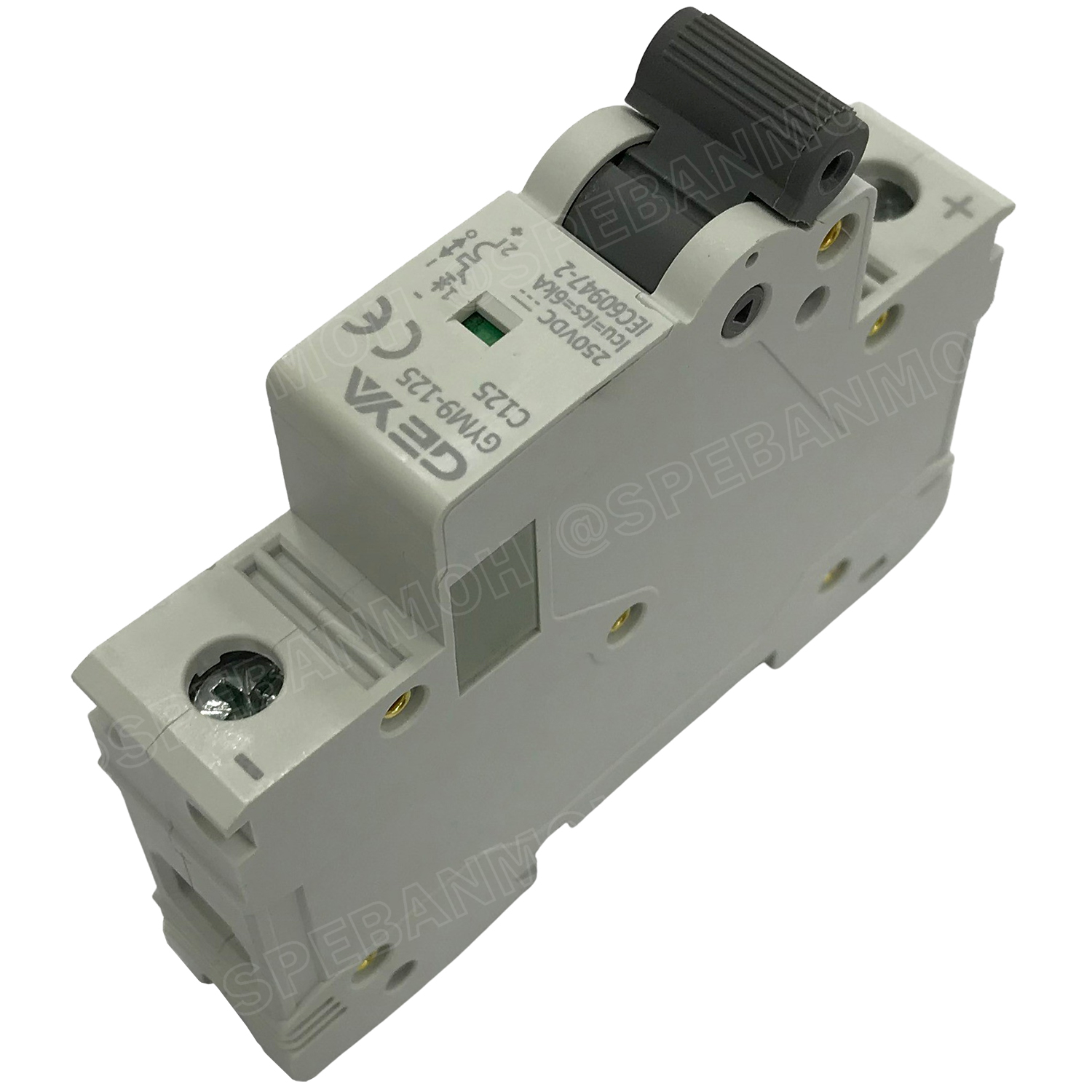 [ 1ชิ้น ] GYM9-125DC-1P 125A เบรกเกอร์ ดีซี 1 โพล 1 Pole DC Breaker 250 VDC DC Circuit Breaker 1P สำหรับงาน solar cell เบรกเกอร์ไฟฟ้าโซลาร์เซลล์ DC ป้องกันกระแสเกิน ใช้ได้กับไฟฟ้ากระแสตรง DC เบรกเกอร์ DC 1P DC Solar Breaker เซอร์กิตเบรกเกอร์ MCB Breaker