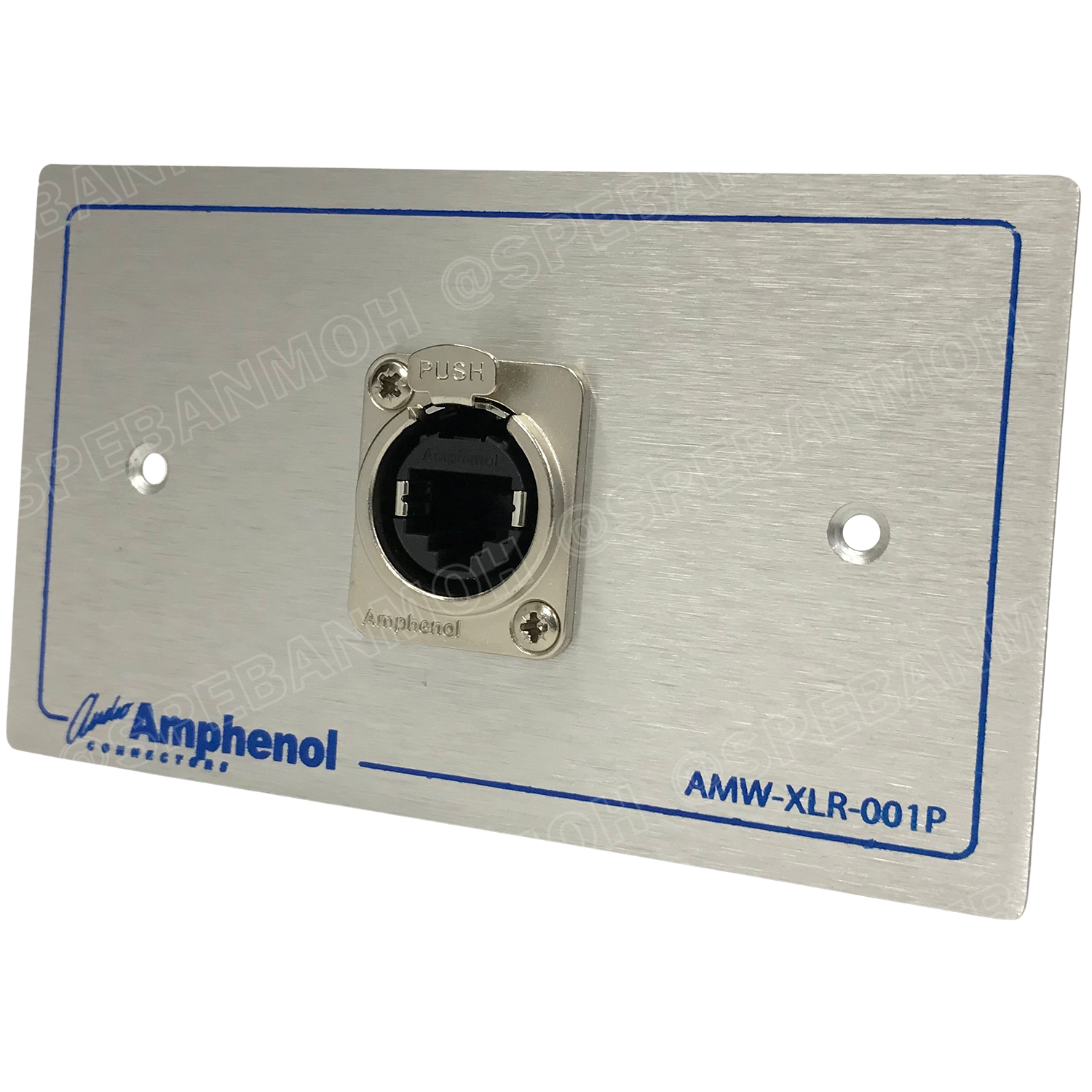 [ 1ชุด ] AMW-RJ45-01P ชุดเพลทแอมฟีนอล Amphenol RJ45 Outlet for XLRnet CAT5E 1 Port With Connecter เพลท 1ช่อง RJ45 เพลทแอมฟินอล RJX8FD5110 คอนเน็คเตอร์ เพลทแลนด์ Amphenol Plate อุปกรณ์อินเตอร์เน็ต IDC Terminals RJ45 เมียติดแท่น