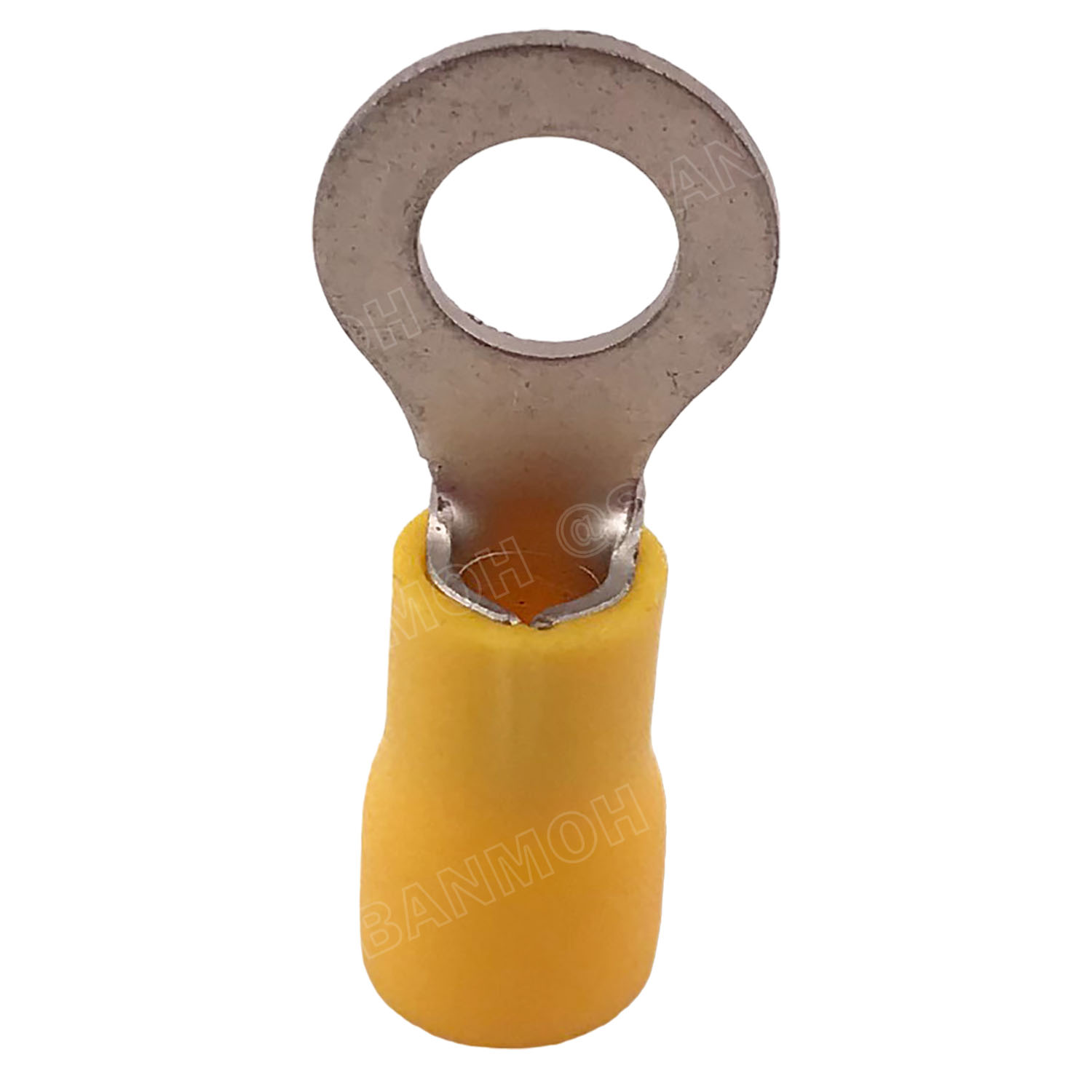 [ 100 ตัว/ถุง ] RV5.5-6 สีเหลือง Yellow สำหรับสาย 4.0-6.0 sq.mm 12-10AWG หางปลากลม หางปลาหุ้มฉนวน เทอร์มินอล หางปลาย้ำสายไฟ หางปลา หางปลากลมหุ้ม หางปลาแฉก Terminal Crimping หางปลา กลมหุ้ม หางปลาต่อสาย ขั้วต่อสายไฟ หางปลาวง หางปลา RV Spade Terminal หางปลาก