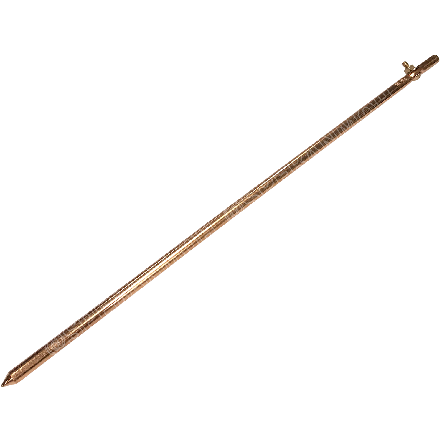 [ 1ชิ้น ] บาร์ทองเหลือง แท่งกราวด์ Ground Bar Ground Rod แท่งกราวด์ กราวด์ร๊อดชุบทองแดง Screw Type แท่งกราวด์ ชุบทองแดง หลักดิน Grounding Electrode Earth Electrode แท่งหลักดิน