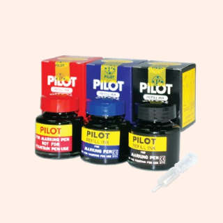 หมึกเติมปากกาเคมี Pilot รุ่น SCI-R สีน้ำเงิน ดำ แดง บรรจุ 30 cc.