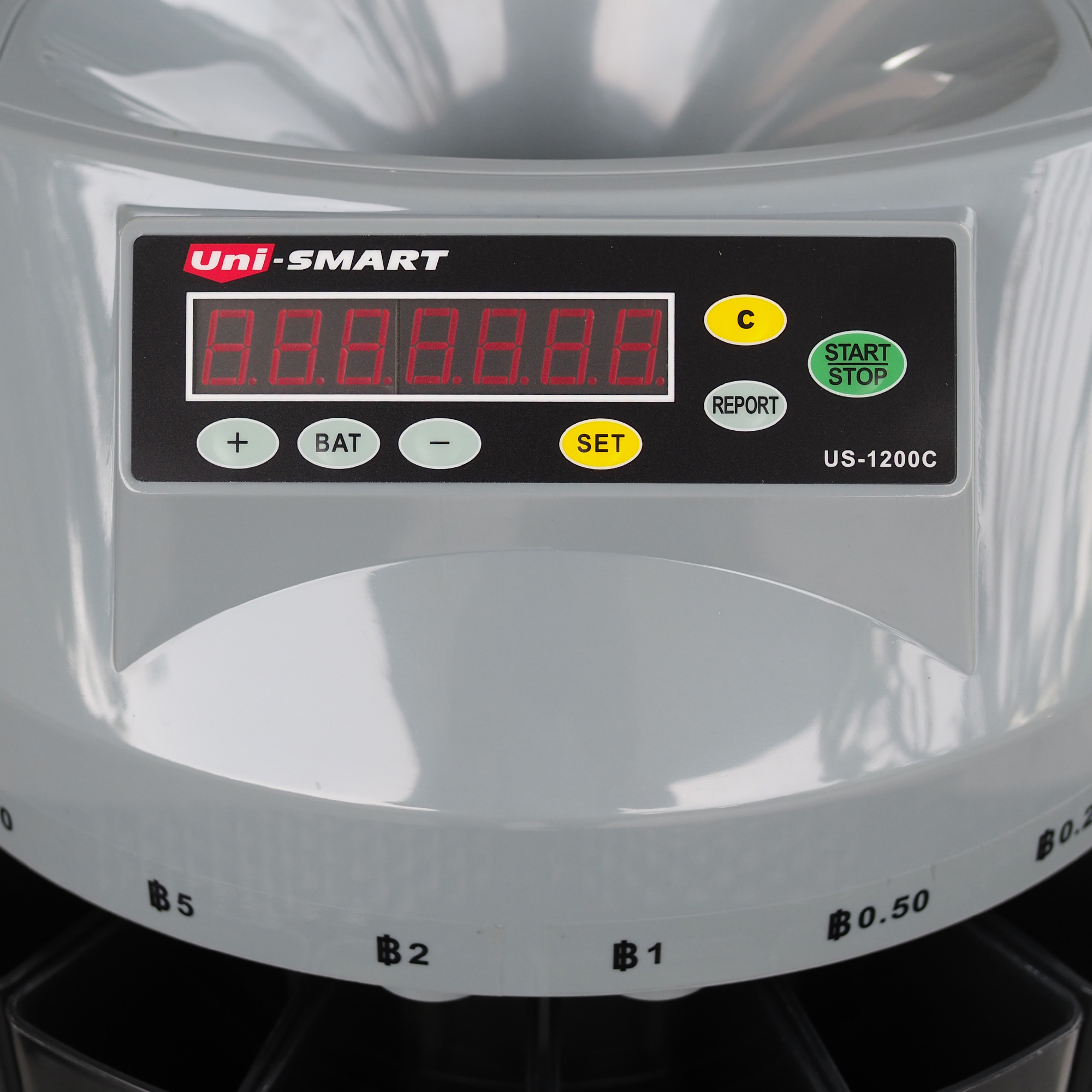 Uni-SMART เครื่องนับเหรียญ คัดแยกเหรียญ Coun counter, Coin sorter รุ่น US-1200C