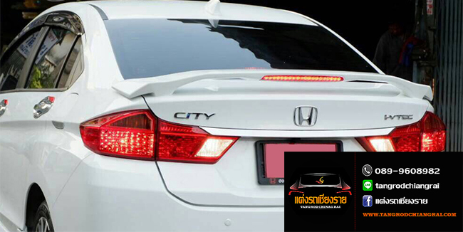 สปอยเลอร์ แบบยกมีไฟเบรค V2 CITY 2017