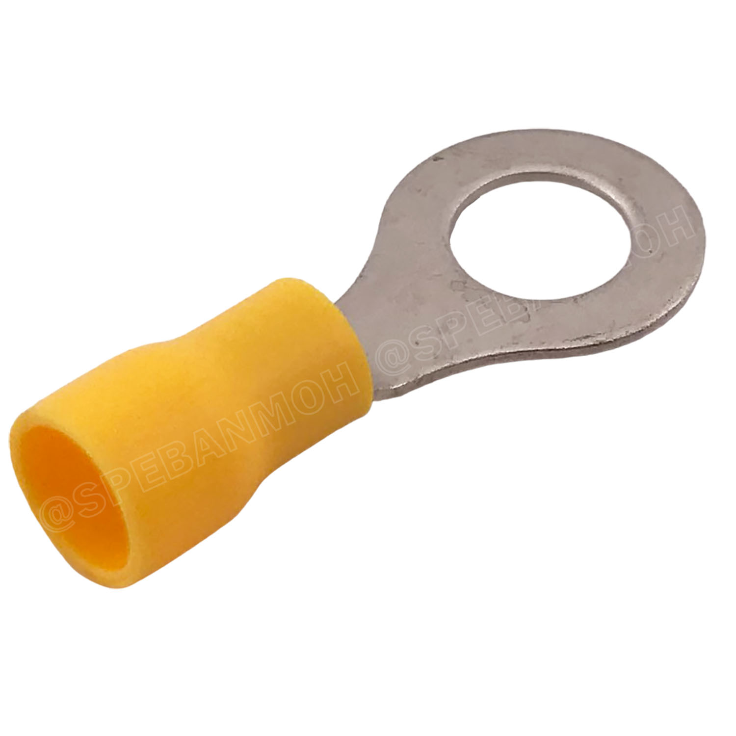 [ 100 ตัว/ถุง ] RV5.5-8 สีเหลือง Yellow สำหรับสาย 4.0-6.0 sq.mm 12-10AWG หางปลากลม หางปลาหุ้มฉนวน เทอร์มินอล หางปลาย้ำสายไฟ หางปลา หางปลากลมหุ้ม หางปลาแฉก Terminal Crimping หางปลา กลมหุ้ม หางปลาต่อสาย ขั้วต่อสายไฟ หางปลาวง หางปลา RV Spade Terminal หางปลาก