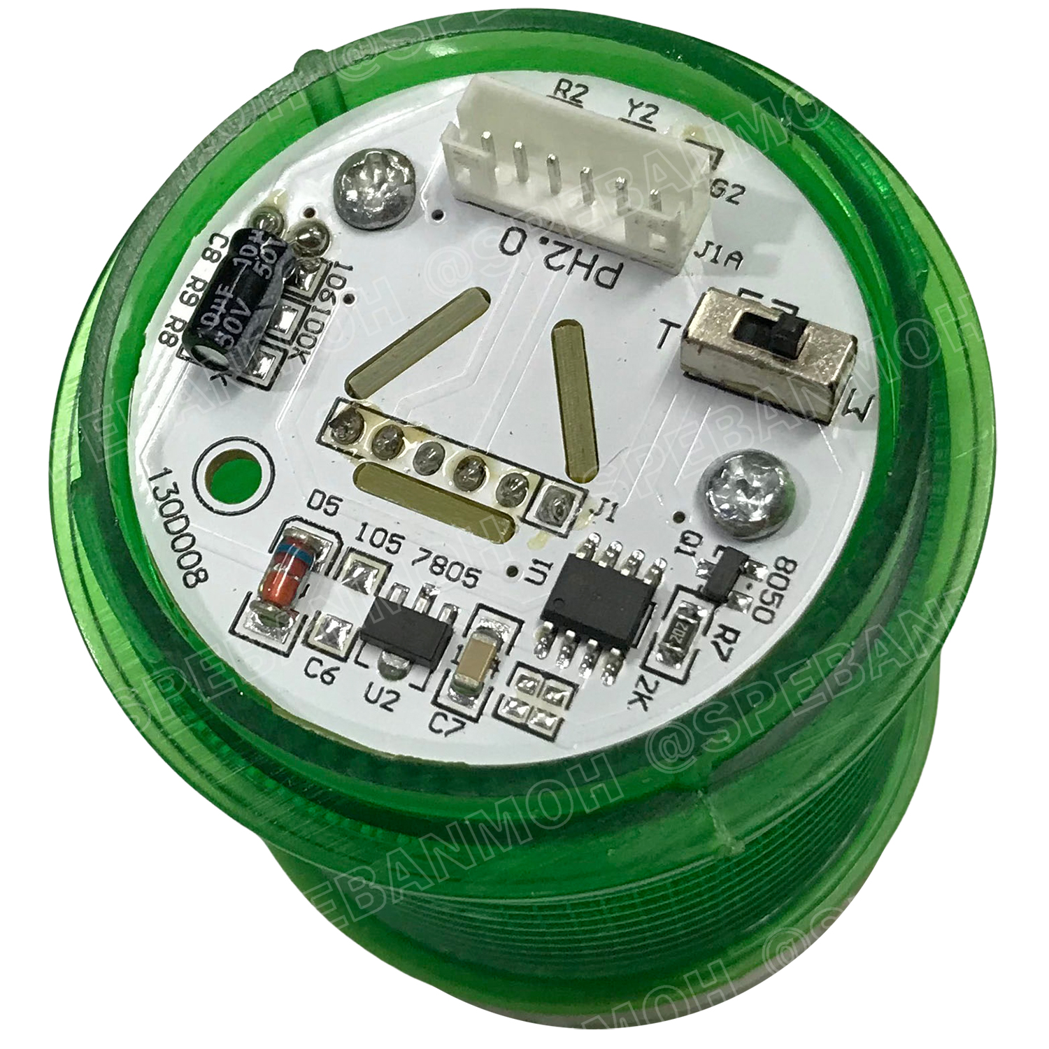 [ 1 ชิ้น ] ZT-50-WJ ฐาน 5เส้น ทาวเวอร์ไลท์ Tower Warining Light LED 24VDC 220VAC ปร้บ กระพริบ ติดค้าง มีเสียง Red Yellow Green Blue สัญญาณเตือนไฟกระพริบ มีเสียง Flashing + Buzzer LTA-205 ZT หลอดไฟ LED เตือนภัย Towe Light แสดงสถานะเครื่องจักร สำหรับโรงงาน