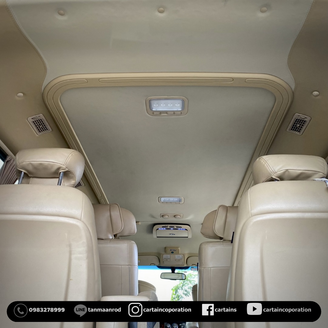 หุ้มหนังหลังคา ทูโทน พร้อมรางไฟ