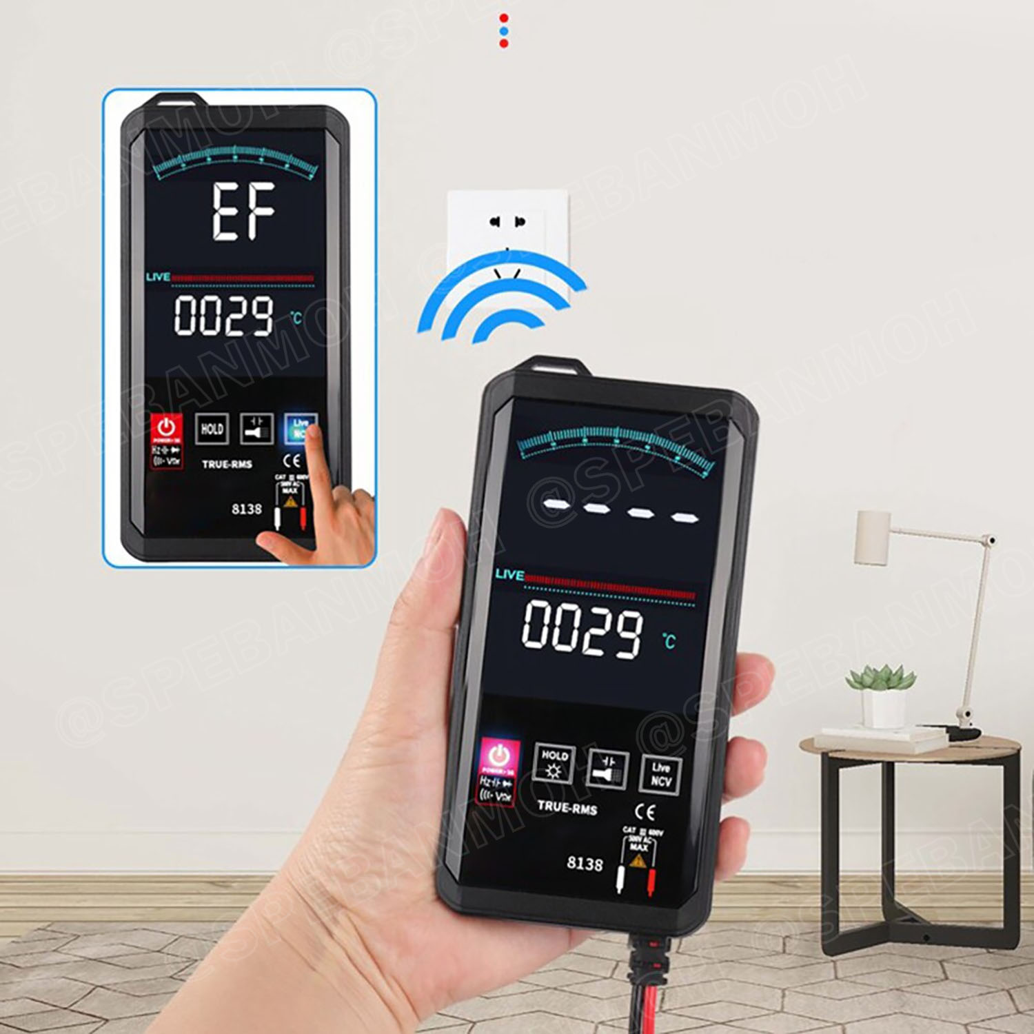 [ 1เครื่อง ] ET8136 มัลติมิเตอร์ WinAPEX ET Series Digital Multimeter ระบบออโต้ ดิจิตอลมัลติมิเตอร์ แสดงผลหน้าจอสี วัด Hz เปลี่ยนฟังก์ชั่นโดนการแตะสัมผัส Auto range ระบบสัมผัส มีไฟ LED ระบบ Touch Screen ช่วงระบุการวัดอัตโนมัติ