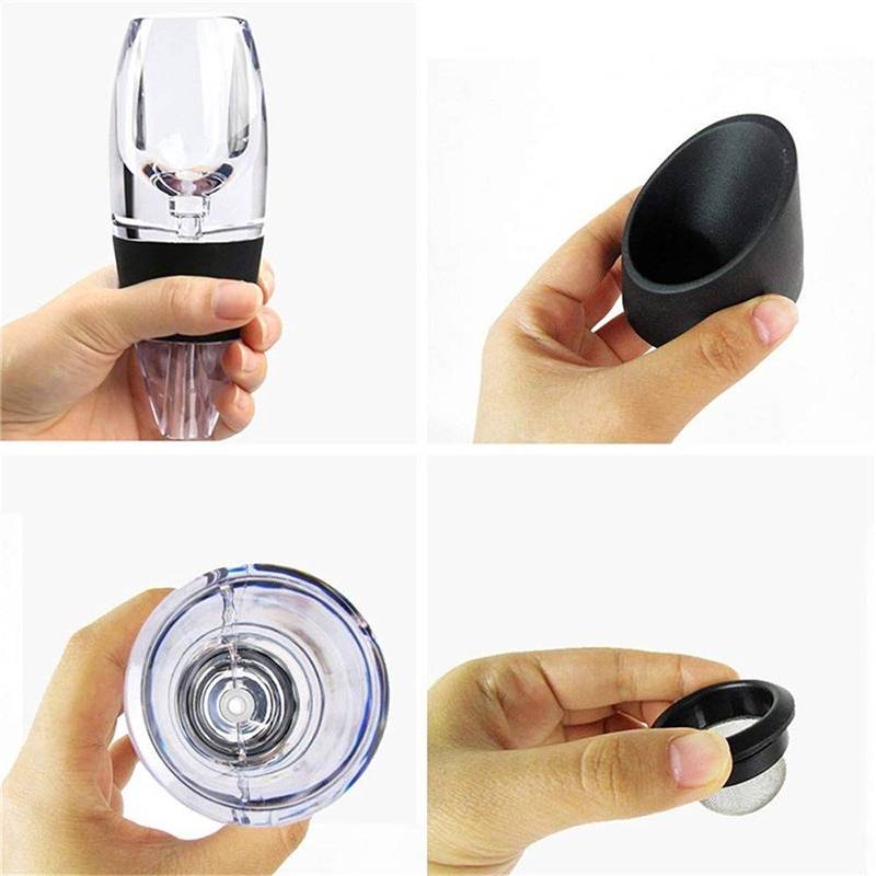 อุปกรณ์ช่วยในอากาศเข้าไปสัมผัสกับไวน์ เครื่องช่วยไวน์หายใจ ขนาดเล็ก สำหรับไวน์แดง (Decanter wine)