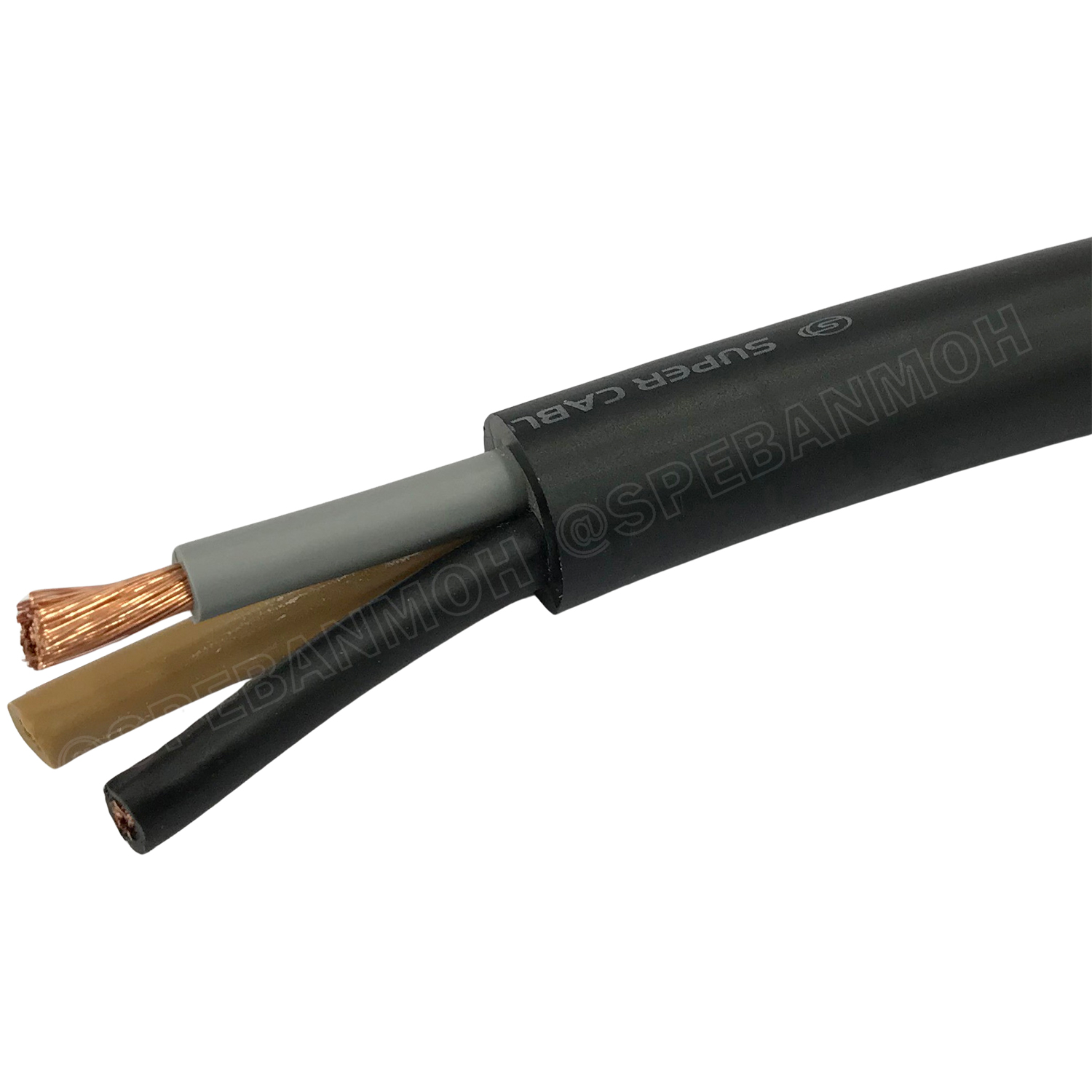 [ 100 เมตร ] VCT 3X10.0 สายคอนโทรลเมน สายอ่อน 3Cx10 mm2 Flexible annealed copper สายไฟเดินเมน 3คอร์ 10 sq.mm VCT 3C VCT 3คอร์ 10มิล สายไฟบ้าน VCT 3C X 10.0 สายVCT สายไฟเมน สายไฟบ้าน สายปลั๊ก VCT AC Power Cable สายพาวเวอร์ สายดำ VCT Cable สายไฟ วีซีที