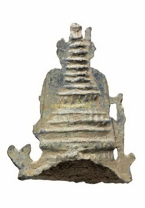 +พระพม่าหลังเจดีย์ เนื้อตะกั่วสนิมแดง65111131