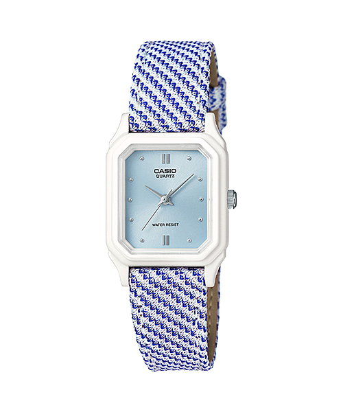 CASIO NORMAL รุ่น LQ-142LB-2A2DF สีฟ้า สายผ้า เรือนเล็ก สินค้าของเเท้