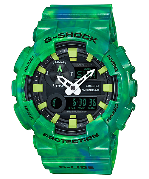 PROMOTION CASIO G-SHOCK รุ่น GAX-100MB-3ADR สีเขียว สินค้าของเเท้ รับประกันศูนย์ CMG