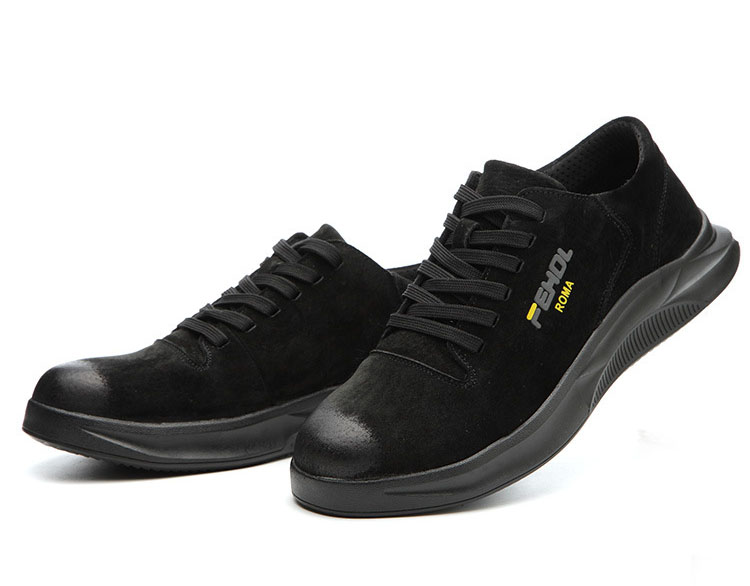 HOT STAR NO.8 รองเท้าเซฟตี้หนังแท้ หัวเหล็ก พื้นเสริมแผ่นเหล็ก พื้นยางกันลื่น