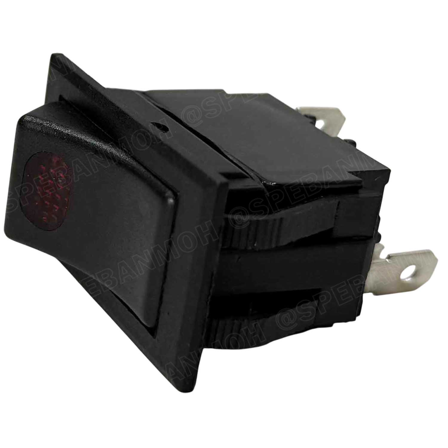 [ 1 ชิ้น ] KCD2-7-101N สวิทช์กระดก 3ขา ON-OFF ไฟจุด สีแดง 12VDC 20A 24VDC 10A DC Rocker Switch Automotive Switch สวิทช์รถยนต์ สวิทช์ไฟ 3ขา 3P SPST สวิทช์ ล็อคค้าง เปิดปิด สวิทช์ฺดีซี มีไฟ Point Lamp