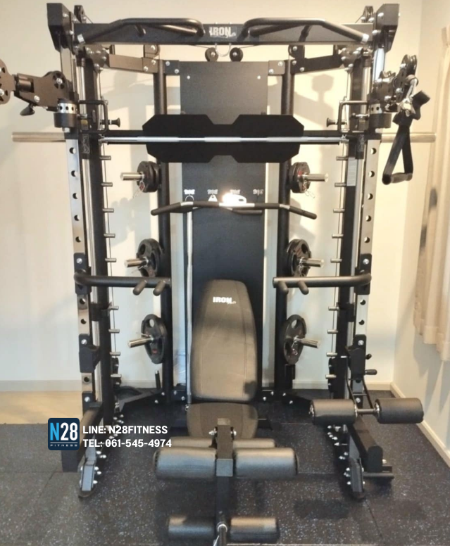 สมิทแมชชีนG15 Smith Machine Iron Smith G15 ม้านั่ง204+แผ่นน้ำหนัก50 kg