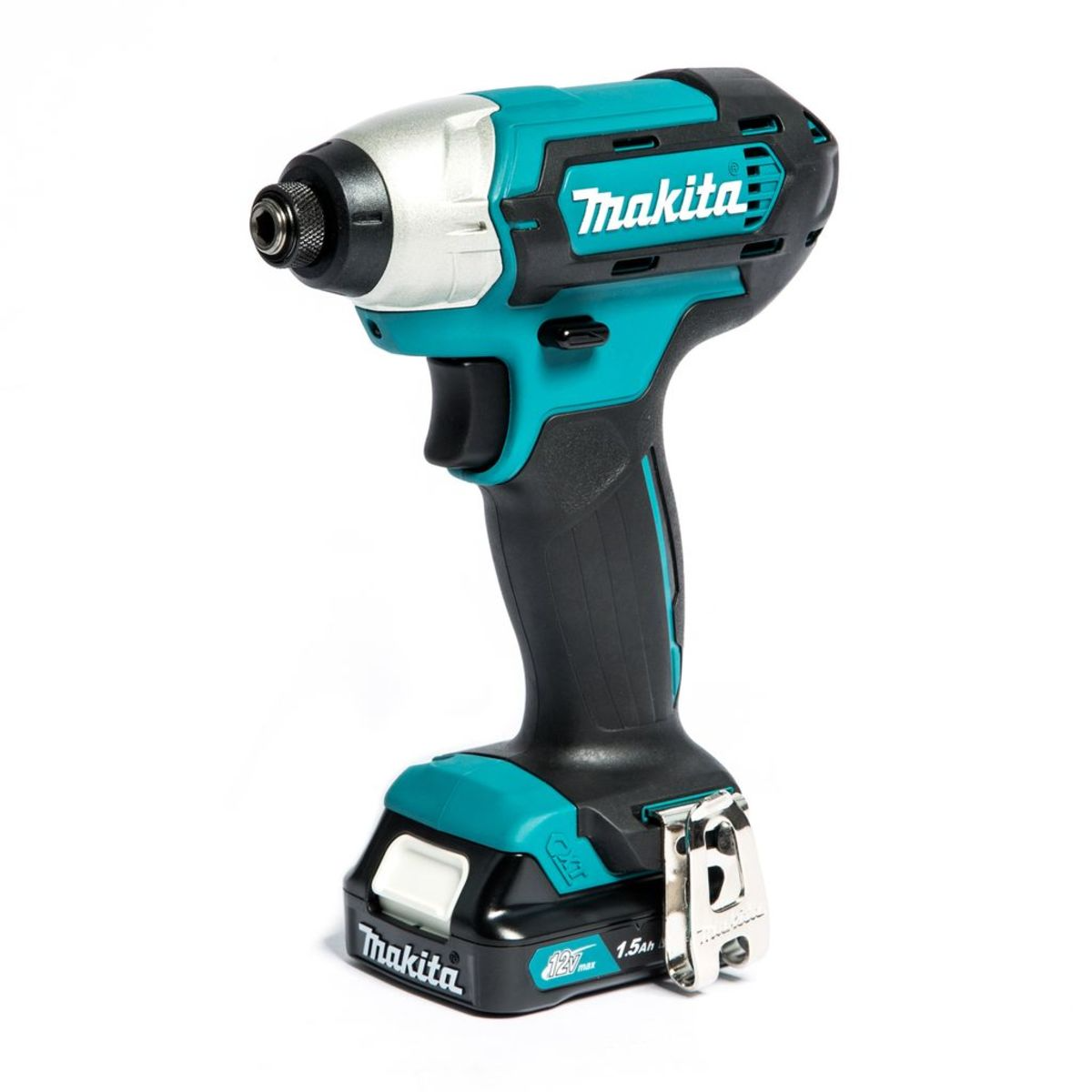 MAKITA TD110DWYE สว่านไขควงกระแทกไร้สาย 12 โวลต์ 1/4 นิ้ว แรงบิด110Nm.พร้อมแบตและแท่นชาร์จ แท้