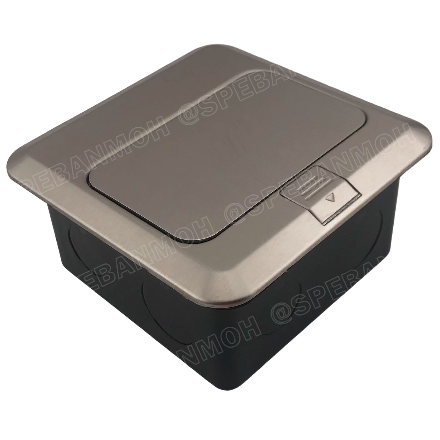 [ 1ชิ้น ] SF6120-Grey เต้ารับฝังพื้น AC Pop-up สีเทา Grey 10A 250VAC POP-UP Floor Outlet POPUP เต้ารับฝังพื้น 2 ช่อง ชุดเต้ารับฝังพื้น 3ขา 2ช่อง BF ชุดเต้ารับ เจาะพื้น เต้ารับฝังโต๊ะ TABLE SOCKETS เต้ารับแบบใช้เท้าเปิด