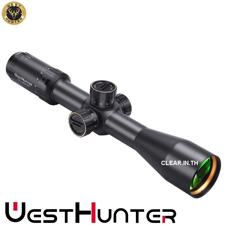 กล้องติดปืน WEST HUNTER HD 4-16X44 FFP scope เส้นเล็งขยายตามซูม สินค้าแท้ รับประกัน 1 ปี