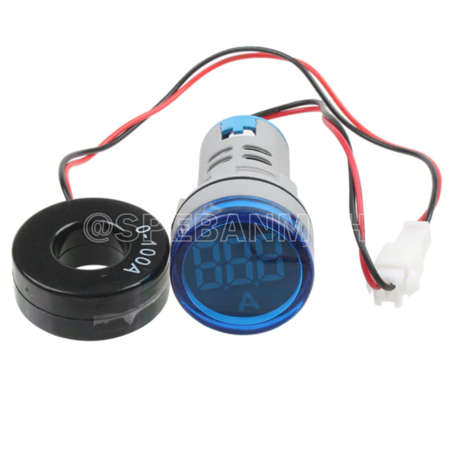 [ 1ชิ้น ] AD16-22DSA สีน้ำเงิน Blue ไพล็อตแลมป์ วัดกระเเส หลอดไฟ วัด กระเเส Amp แอมป์ มิเตอร์ หลอดวัด A หลอดวัด A หลอดวัดกระเเสไฟฟ้า AC 0-100A หลอดไฟวัดแอม A 22มม วัดแอม Mini Amp Meter 22mm Lamp Meter หลอดดิจิตอล แสดงผล LED แอมมิเตอร์ วัดกระเเสไฟฟ้า AC 0