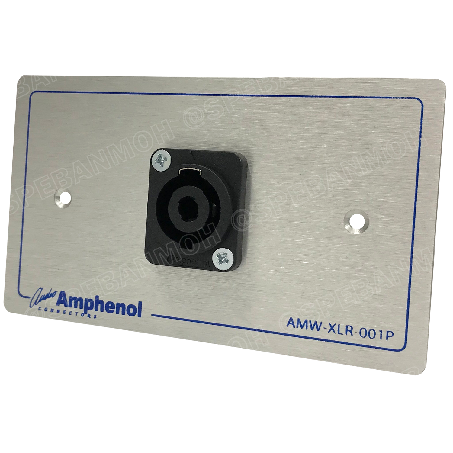 [ 1ชุด ] AMW-SPK-01P ชุดเพลทแอมฟีนอล Amphenol Audio Outlet Panel with Speakon 1 Port เพลทแอมฟินอล สเป็คคอน คอนเน็คเตอร์ สเปคคอน Amphenol Plate อุปกรณ์เครื่องเสียง Audio Accessories เพลทเครื่องเสียง คอนเน็คเตอร์ลำโพง ขั้วลำโพง Speaker Terminal