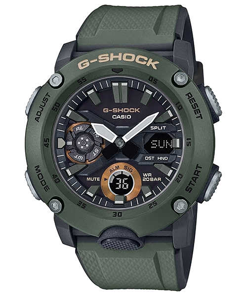 CASIO G-SHOCK รุ่น GA-2000-3ADR สีเขียวเข้ม สินค้าใหม่ ของแท้ รับประกันศูนย์ CMG