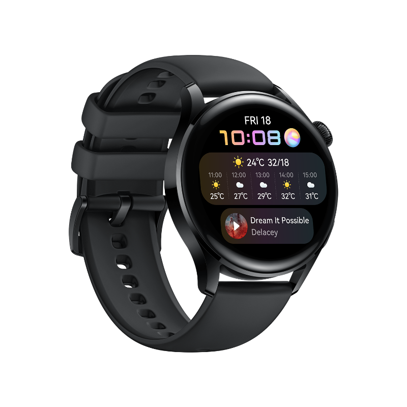 Huawei WATCH3 46mm ACTIVE EDITION BLACK+STRAP (สีดำ) รับประกัน 1 ปี