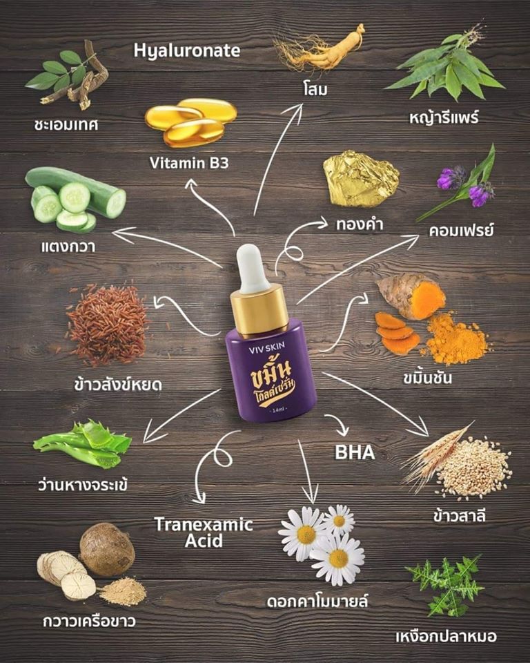 ขมิ้นโกลเซรั่ม ปริมาณ 14 ml