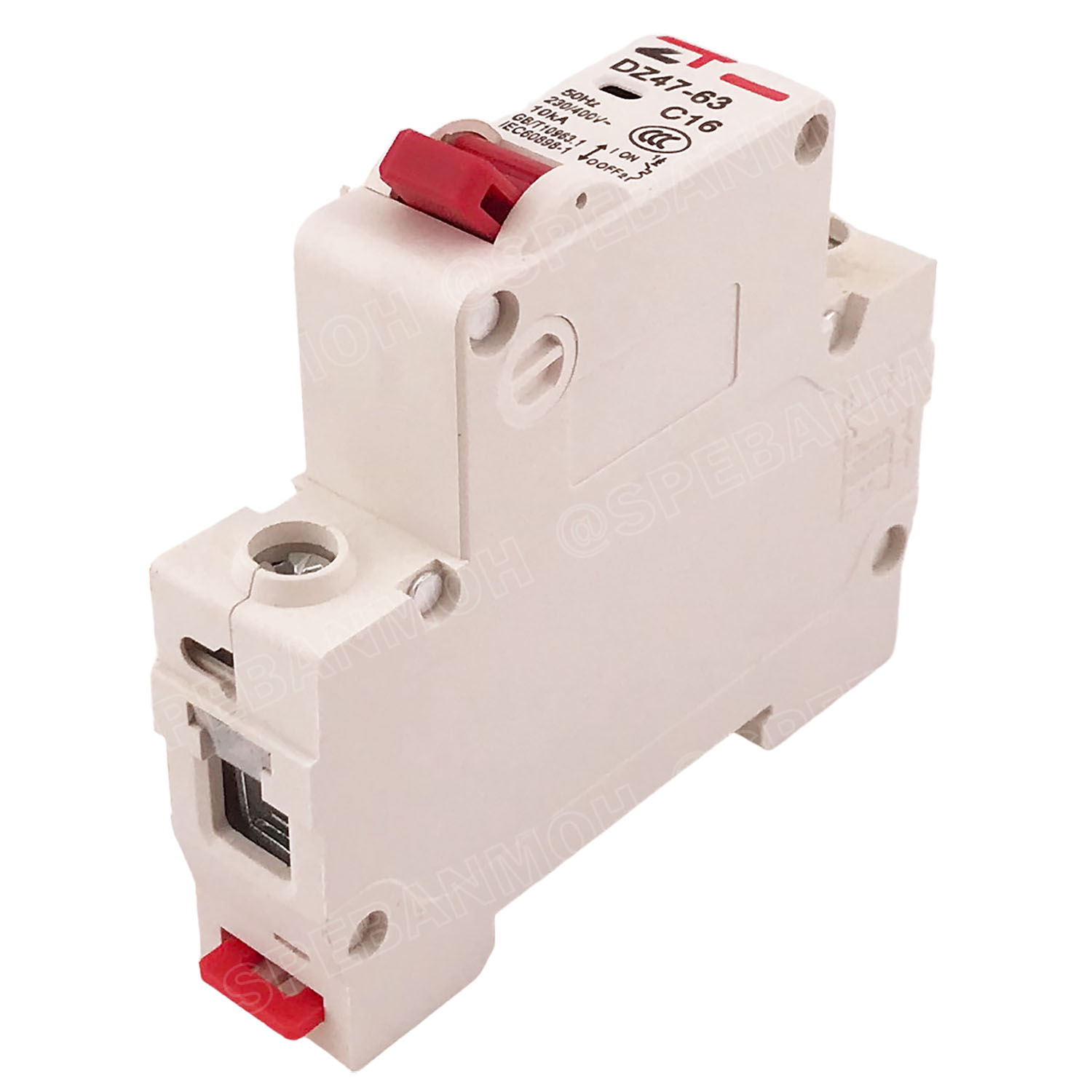 DZ47-63-1P 16A เบรกเกอร์ ลูกย่อย ยึดรางปีกนก 1P 16A AC Circuit Breaker เบรกเกอร์ตัดไฟเกิน 1โพล 16แอมป์ คัดเอาท์ ป้องกันกระแสเกิน Overload ป้องกันการลัดวงจร Short circuit เบรกเกอร์ตัดไฟ เบรกเกอร์ลูกย่อย Ac Circuit Breaker ไฟบ้าน 230V/400V AC มินิเซอกิตเบรก