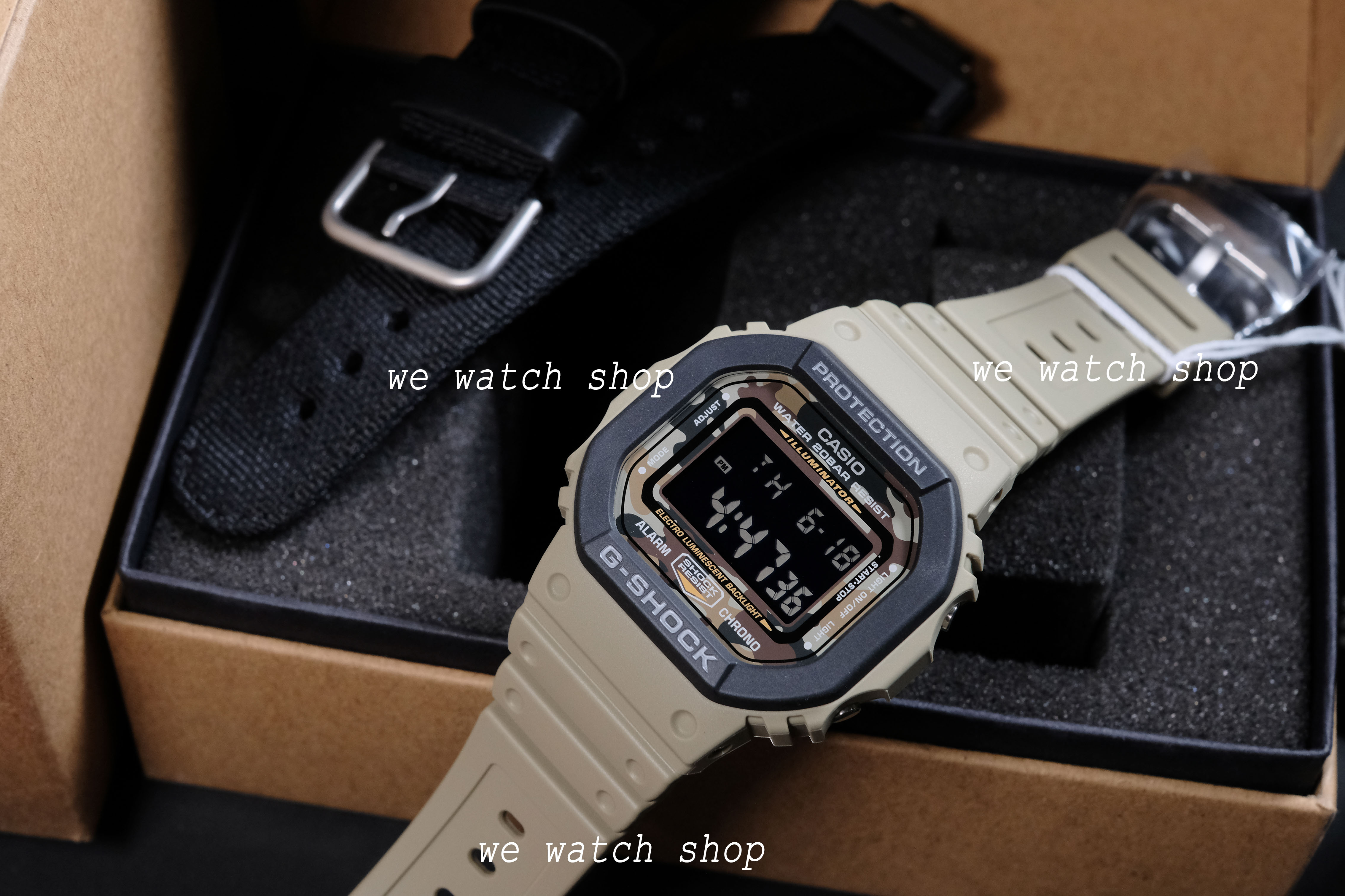 CASIO G-SHOCK รุ่น DW-5610SUS-5DR สีน้ำตาล สินค้าของเเท้ รับประกันศูนย์ CMG