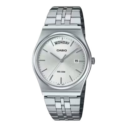 CASIO Standard รุ่น Mtp-b146d-7avdf สายสีเงิน หน้าปัดสีขาว สินค้าของเเท้ รับประกันศูนย์ CMG