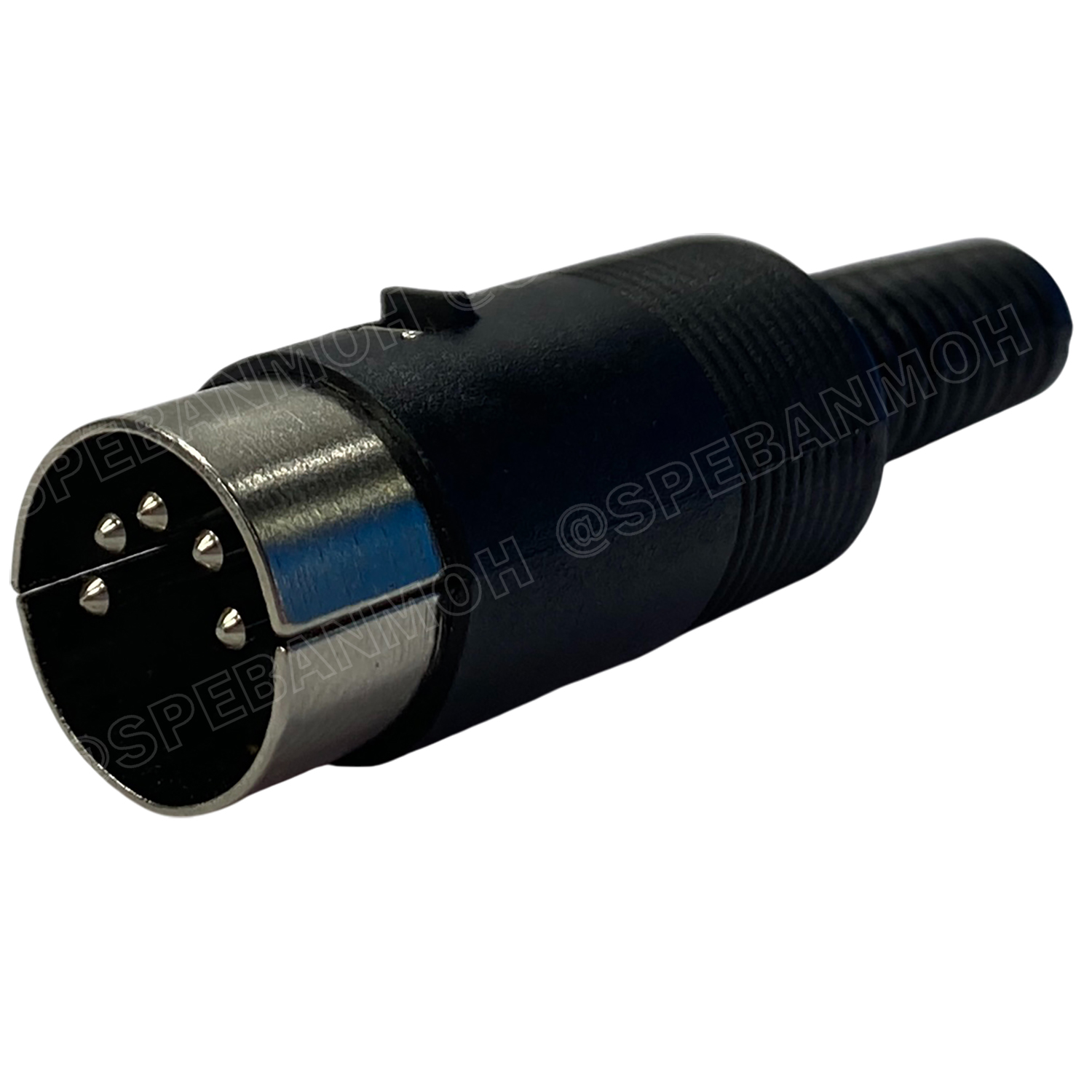 [ 1 ชิ้น ] DIN-PW-5P ปลั๊ก DIN ผู้ต่อสาย 5ขา แจ็คตัวผู้ สีดำ DIN connector 5Pin ซ็อกเก็ต ปลั๊กแจ็คเชื่อมต่อ ปลั๊กดิน Din Plug 5P แจ็คเยอรมัน ปลั๊กไมค์ประชุม MIDI Power Source Plug Audio AV Connector อะแดปเตอร์