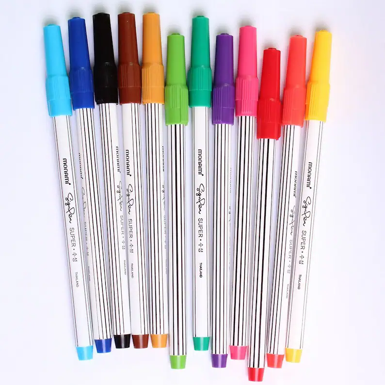 ปากกาสีน้ำ ปากกาเมจิก ซูเปอร์ ไซน์แพน Monami Signpen Super