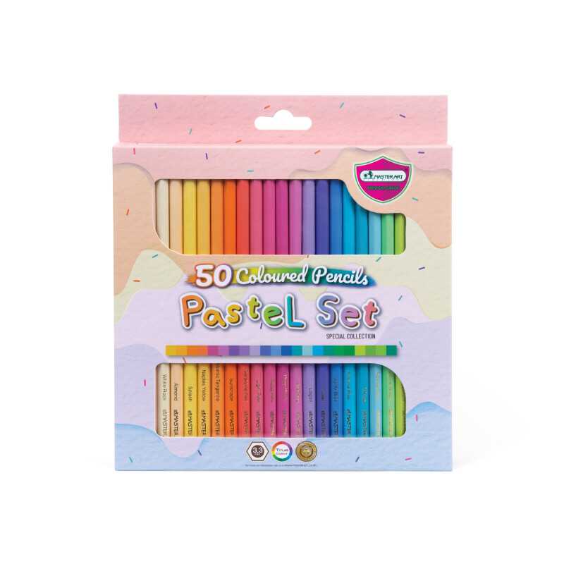 สีไม้ Masterart มาสเตอร์อาร์ต spcial collection Pastel Set สีพาสเทล 50 สี
