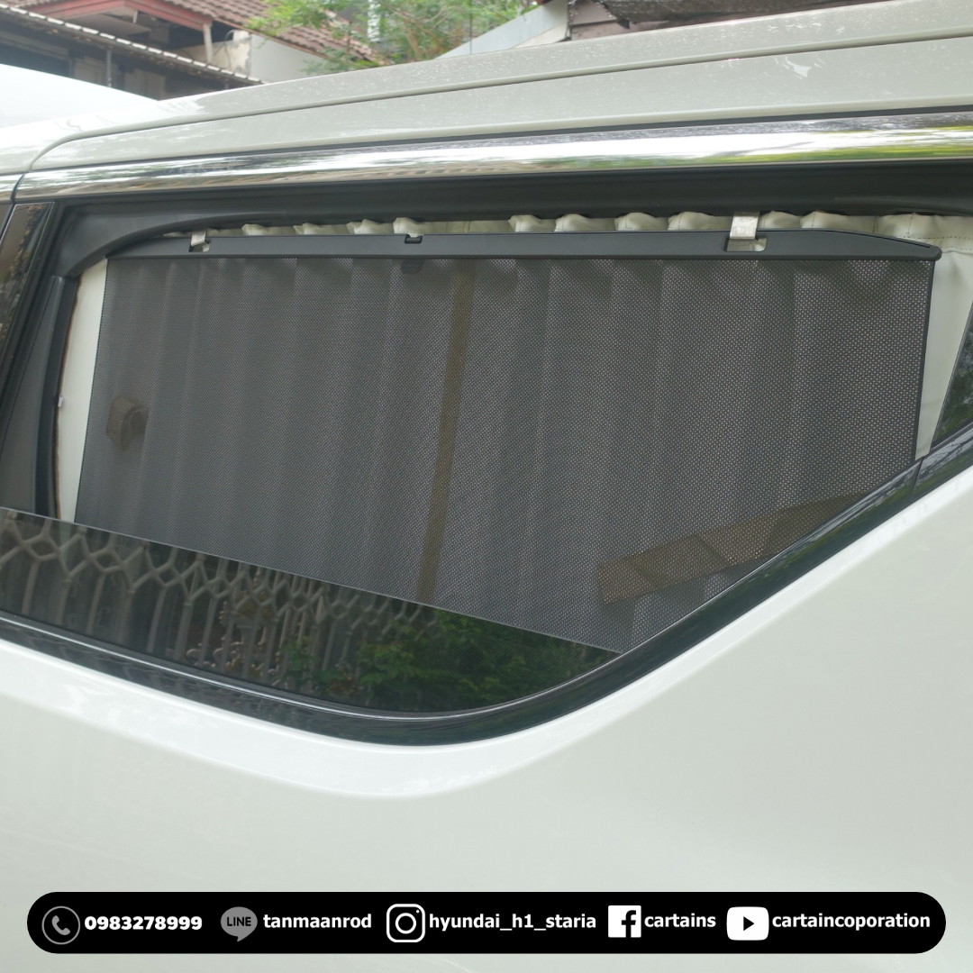 ผ้าม่านรถโตโยต้า อัลพาด เวลไฟ 20 30 40 รุ่น uv black out 100%