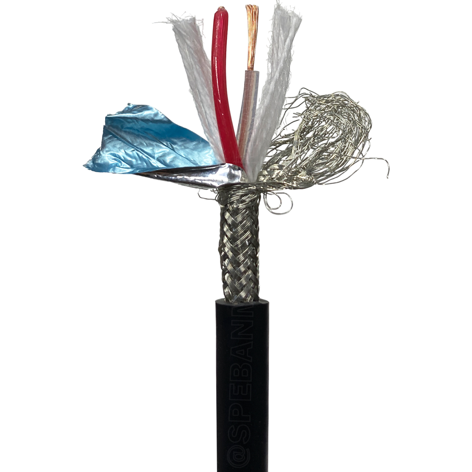 [ 50เมตร ] SUI-2580 สายไมค์ Hybrid stereo Cable สายสัญญาณไมโครโฟน ทองแดงแท้ 6มม ไฮบริด Stereo 6 mm Microphone Cable 6mm Ultra-low noise and high qulaity shielded ชีลรอบ กันสัญญาณรบกวน Copper Wire 100% Audio Cable Shield With Foil